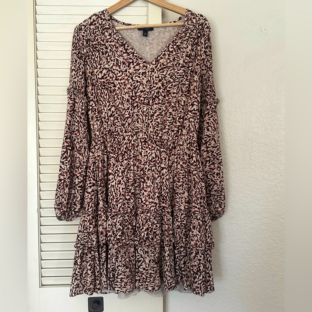 Jessica Simpson Women’s/Juniors Dress, size L, ruffles, tie